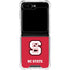 North Carolina State University Logo Red Galaxy Z Flip6 Clear Case